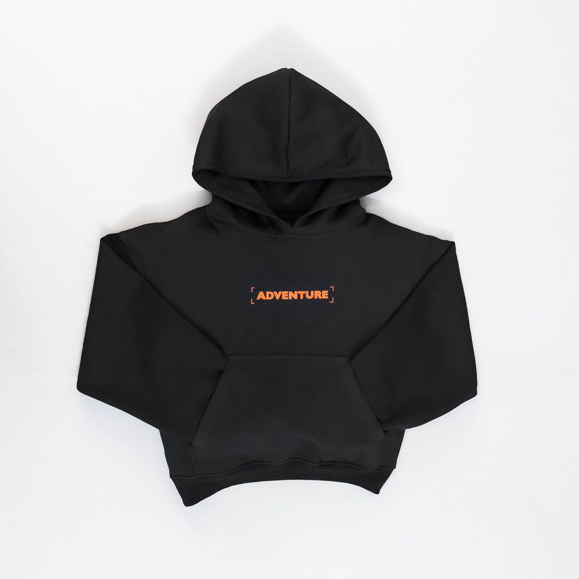 Back Print Black Hoodie