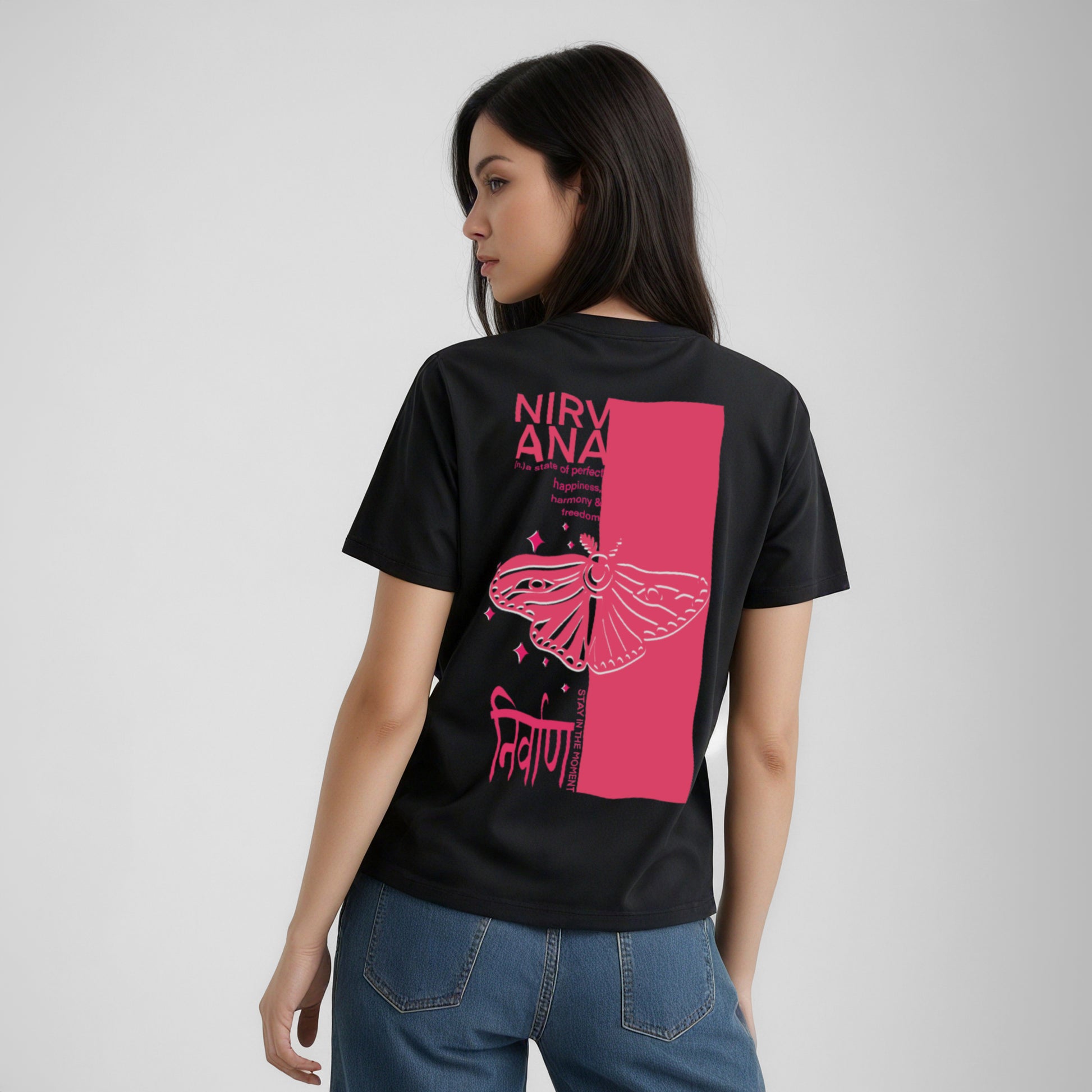 Nirvana - Back Print Black T Shirt