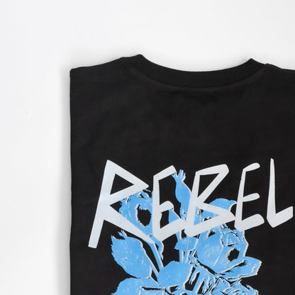 Rebel with Love - Black Oversized TShirt Men