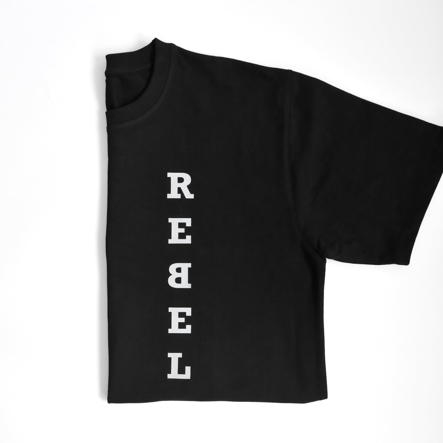 Rebel with Love - Black Oversized TShirt Men