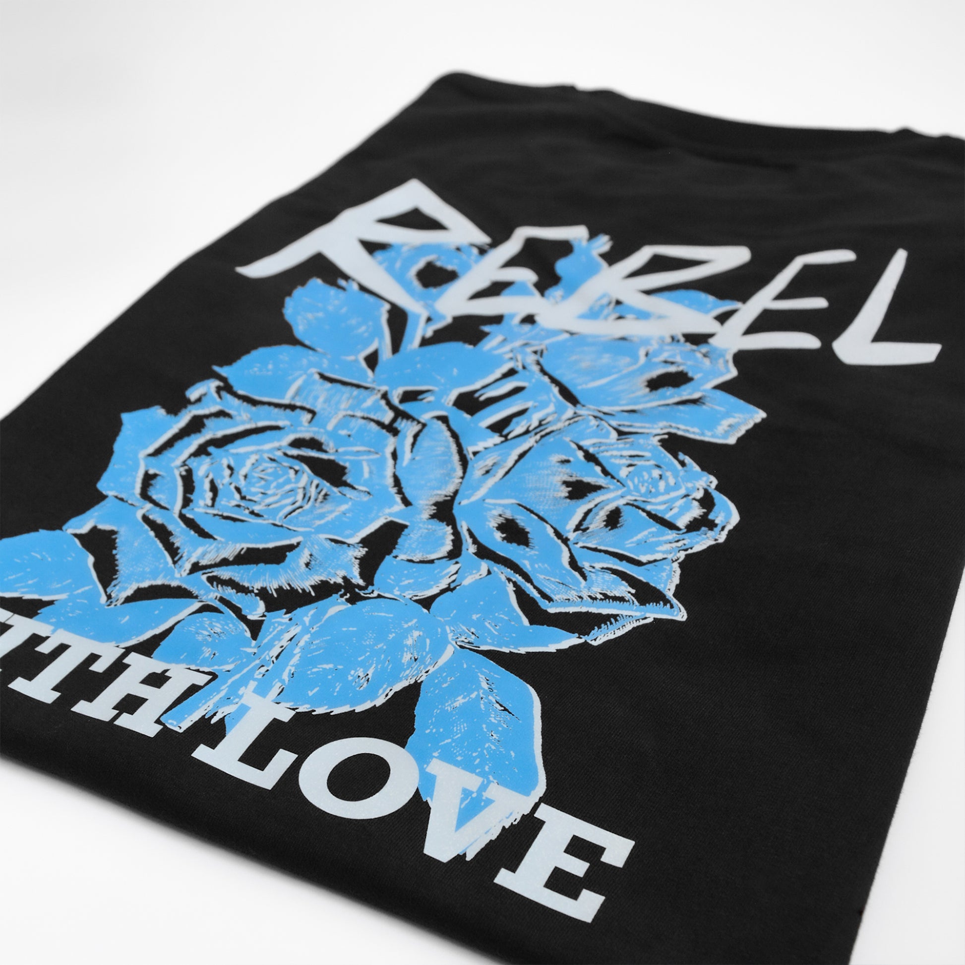 Rebel with Love - Black Oversized TShirt Men