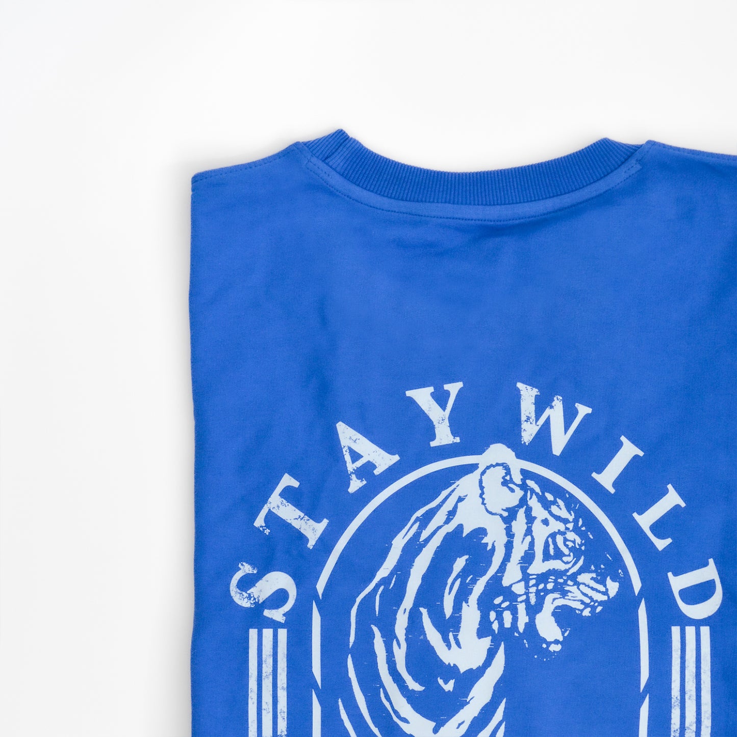 Stay Wild - Royal Blue Oversized T Shirt