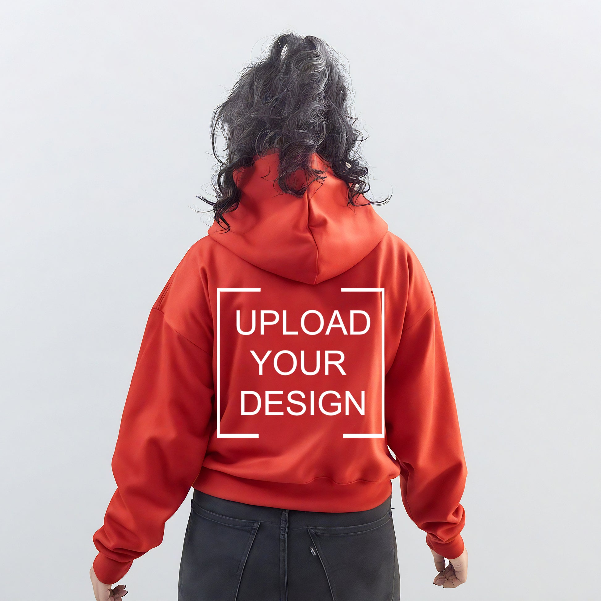 Custom Print - Women Hoodie - Red