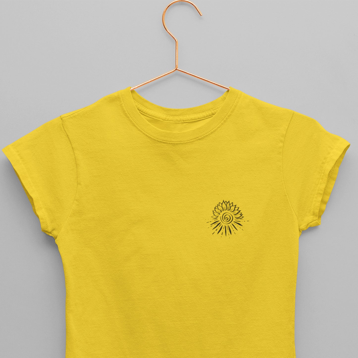 YELLOW PRINTED TSHIRT